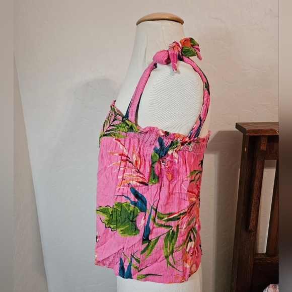 Floral Pink Sleeveless Top - Picture 2 of 8